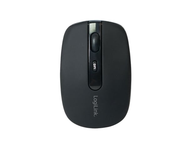LogiLink ID0078A, Ambidekstriøs, Optisk, Bluetooth, 1600 DPI, Sort
