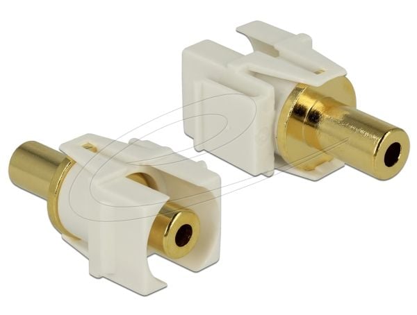 DeLOCK 86336, Kulta, Valkoinen, 3.5mm, 3.5mm, Kulta, 36 mm, 21 mm