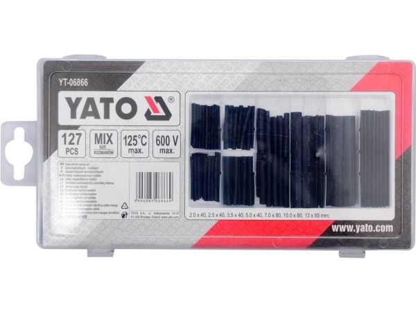 Yato lämpökutistemuhvit 127kpl mix sort (YT-06866)