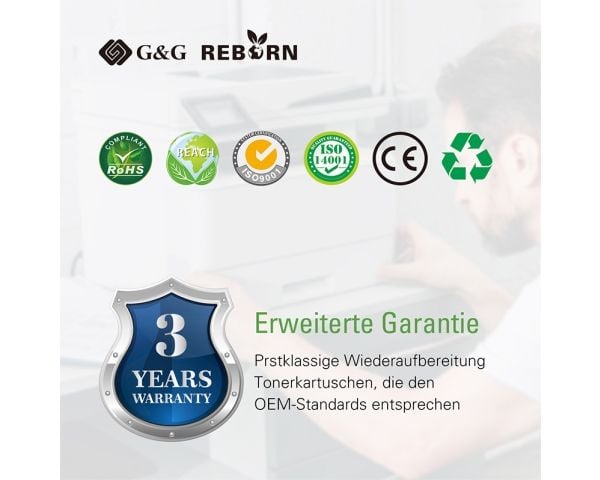 G&G 21196, 2200 sider, Cyan, 1 stykker