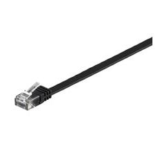 MicroConnect - Nettverkskabel - RJ-45 (hann) til RJ-45 (hann) - 1.5 m - UTP - CAT 6 - flertrådet, flat - svart
