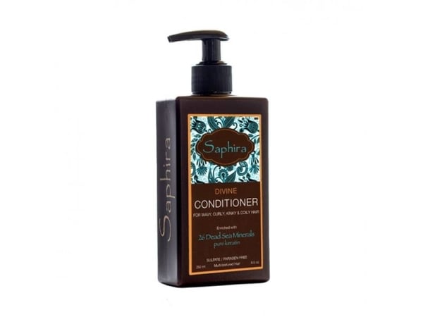 Inoar Saphira Divine Conditioner intensiivinen kosteuttava hoitoaine pörröisille, kihartumattomille hiuksille, 250 ml
