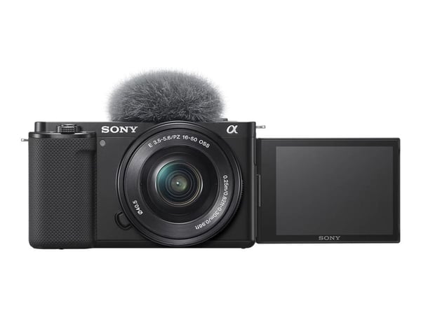Sony a ZV-E10K - Digitalkamera - spegellöst - 24.2 MP - APS-C - 4 K / 30 fps 16-50mm Power Zoom-objektiv - Wireless LAN, Bluetooth - svart