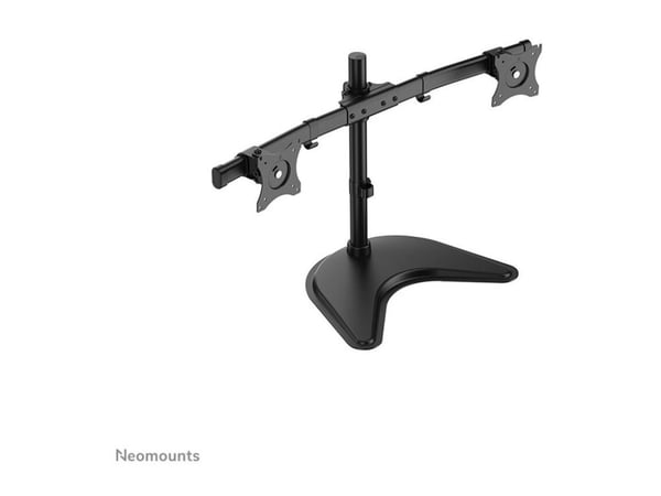 Neomounts NM-D335D - Stativ - full bevegelse - for 2 LCD-skjermer - svart - skjermstørrelse: 10"-27" - skrivebordsstativ, klemmemonterbar, malje, s...