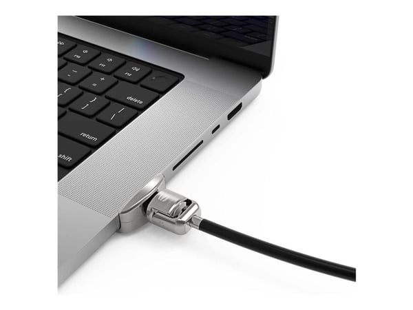 Compulocks Ledge Lock Adapter for MacBook Pro 16" M1, M2 & M3 with Keyed Cable Lock - Sikkerhetssporlåsadapter - med nøkkellås - for Apple MacBook ...