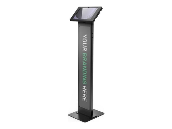 Compulocks Galaxy Tab A9+ Apex Enclosure Brandable Floor Stand Black - Ställ - för surfplatta - märkningsbar - låsbar - metallram - svart - skärmst...