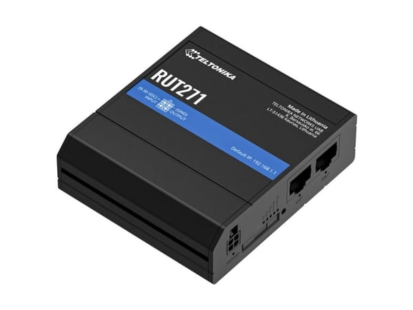 Teltonika RUT271 - Trådløs ruter - maske - WWAN 2-port svitsj - 5G, LTE - 4G, 5G - DIN-skinnemonterbar, veggmonterbar, overflatemonterbar