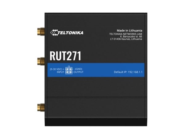 Teltonika RUT271 - Langaton reititin - WWAN - 5G - DIN-kiskoon asennettava