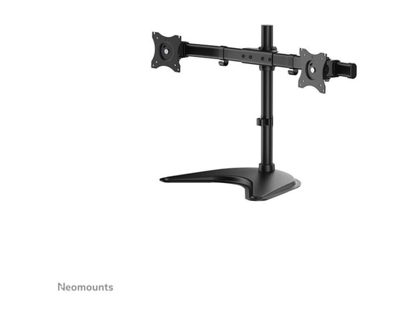Neomounts NM-D335D - Stativ - full bevegelse - for 2 LCD-skjermer - svart - skjermstørrelse: 10"-27" - skrivebordsstativ, klemmemonterbar, malje, s...