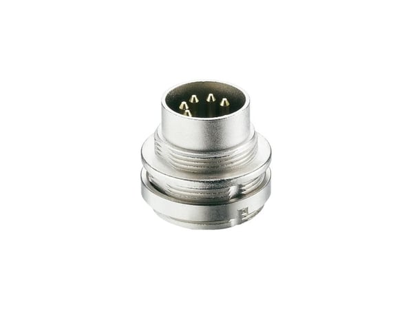 Lumberg 0314 08-1, DIN 8 poles, Metallisk, IP68, 5 A, 100 O, Nickel