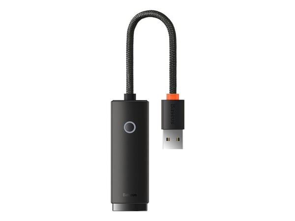 Baseus WKQX000001, USB A-tyyppi, RJ-45, Musta, Käyttö, 0,1 Gbit/s, 5 V