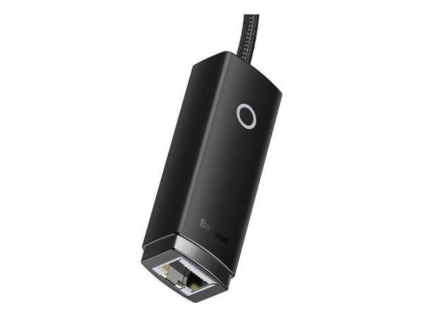 Baseus Lite Series USB til RJ45 nettverksadapter, 100 Mbps (svart)