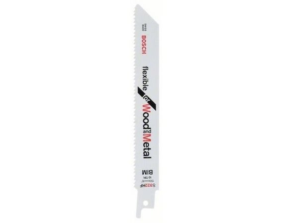 Bosch flexible for Wood and Metal S 922 HF - Sagblad - for rør, tre med spiker, blikk, paller, aluminum profiles - 100 deler - lengde: 150 mm - bre...