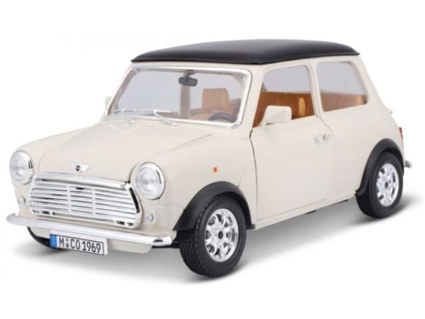 BBURAGO Mini Cooper 1969 1:18, Bybil, Montert på forhånd, 1:18, Mini Cooper, Alle kjønn, Metall, Plast