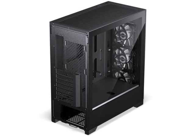 Phanteks Eclipse G370A - Mid tower gaming - utvidet ATX (E-ATX) - sidepanel med vindu (herdet glass) - ingen strømforsyning - svart - USB/lyd