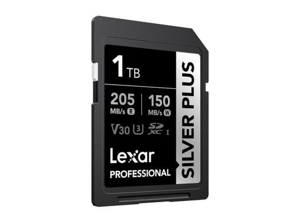 Lexar Professional SDXC SilverP UHS-I, 1 TB, SDXC, UHS-I, 205 MB/s, 150 MB/s, Sort
