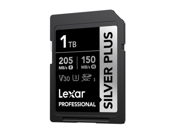 Lexar Professional SDXC SilverP UHS-I, 1 TB, SDXC, UHS-I, 205 MB/s, 150 MB/s, Sort