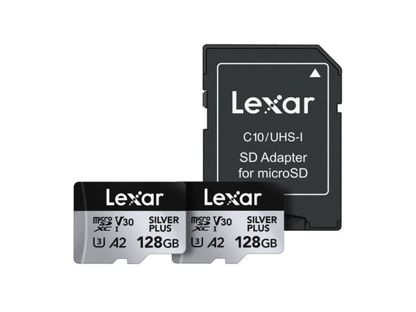 Lexar Professional SILVER PLUS, 128 GB, MicroSDXC, Klasse 3, UHS-I, 205 MB/s, 150 MB/s