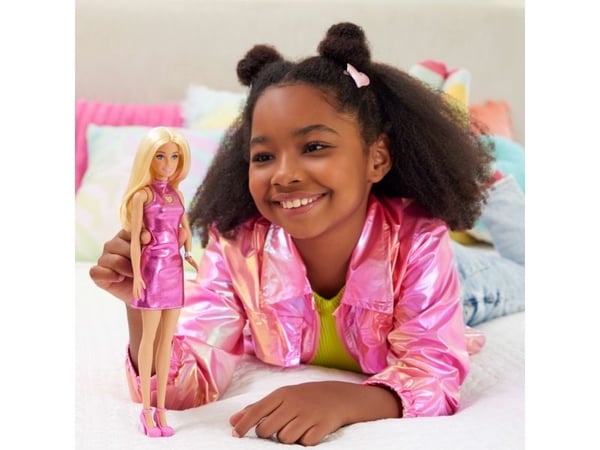 Barbie Fashionista Doll Pink Dress Heart Cutout