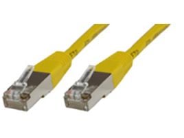 MicroConnect - Nettverkskabel - RJ-45 (hann) til RJ-45 (hann) - FTP - CAT 6 - med støvel - gul