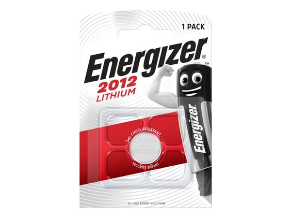 Energizer EN-E300164200, Kertakäyttöinen akku, CR2012, Litium, 1 kpl, Hopea, Ripustettava laatikko