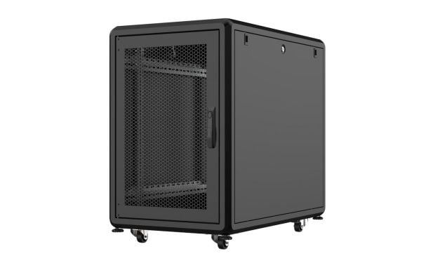 Lanview by Logon - Rack skåp - 600 x 1000 mm, server line - fristående - svart, RAL 9005 - 19"