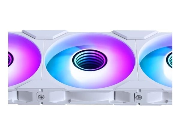 Phanteks M25G2-120 - Kabinettvifte - 120 mm - hvit (en pakke 3)