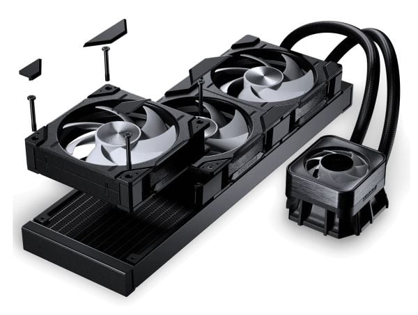 Phanteks Glacier ONE 360D30 X2 - Væskekjølesystem for prosessor - Radiatorstørrelse: 360 mm - (for: LGA115x Socket, LGA1200, LGA1700, LGA1851, AM4,...