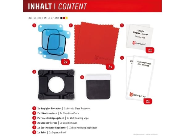 Displex 02146, Skärmskydd, Smartwatch, Transparent, Apple, Apple Watch SE3/SE2/SE (40mm), Härdat glas