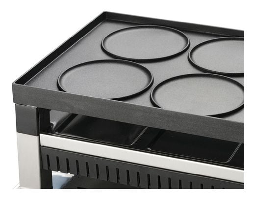 Solis 7611210977476, 8 person(er), Rustfritt stål, Svart, Hvit, Rektangulær, 275 x 565 mm, Rotasjon