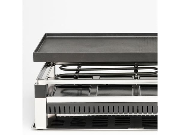 Solis 7611210977476, 8 person(er), Rustfritt stål, Svart, Hvit, Rektangulær, 275 x 565 mm, Rotasjon