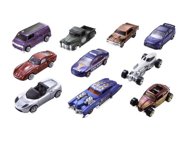 Mattel HOT WHEELS Kymmenen auton mallisarja, 54886