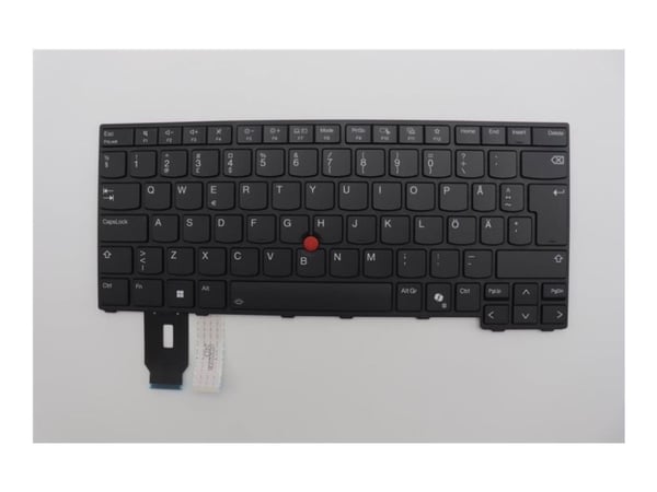 LCFC - Erstatningstastatur for bærbar PC - med Trackpoint - bakbelysning - QWERTY - Svensk/finsk - svart - FRU - for ThinkPad L14 Gen 5; P14s Gen 5...