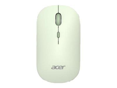 Acer AMR130 - Mus - ergonomisk - optisk LED - 4 knapper - trådløs - 2.4 GHz, Bluetooth 5.2 - USB trådløs mottaker - grønn