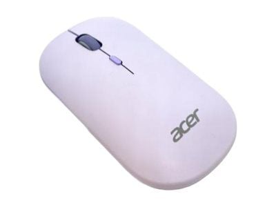 Acer AMR130 - Mus - ergonomisk - optisk LED - 4 knapper - trådløs - 2.4 GHz, Bluetooth 5.2 - USB trådløs mottaker - purpur