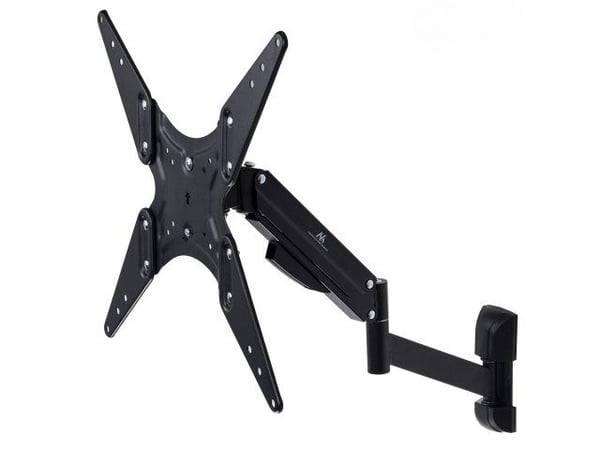Maclean MC-784 - Monteringssett (monteringsarm for enkeltskjerm) - for flatpanel - metall - svart - skjermstørrelse: 32"-55" - veggmonterbar