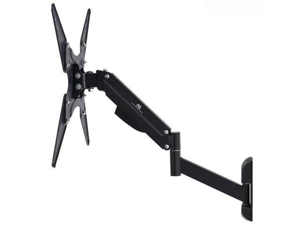 Maclean MC-784 - Monteringssett (monteringsarm for enkeltskjerm) - for flatpanel - metall - svart - skjermstørrelse: 32"-55" - veggmonterbar