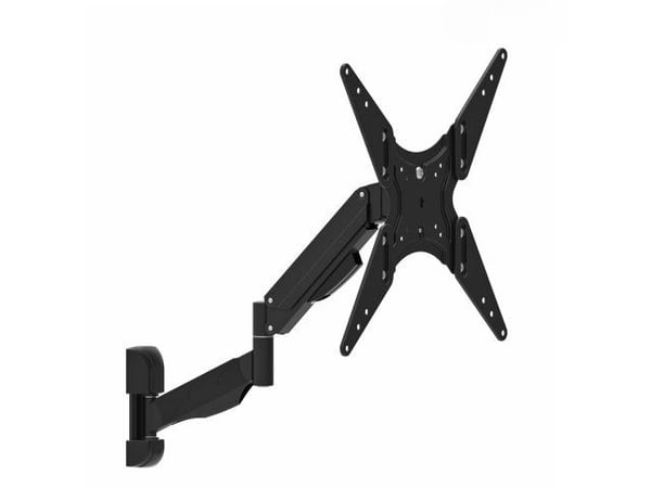 Maclean MC-784 - Monteringssett (monteringsarm for enkeltskjerm) - for flatpanel - metall - svart - skjermstørrelse: 32"-55" - veggmonterbar
