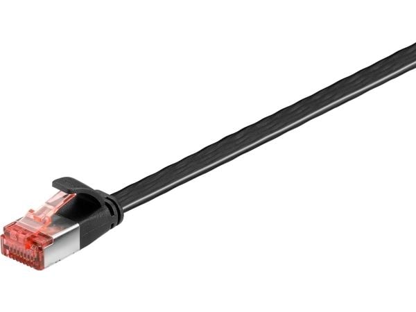 TRITON CAT 6 lattakaapeli, U/FTP, musta - Kaapelin pituus 0,25 m