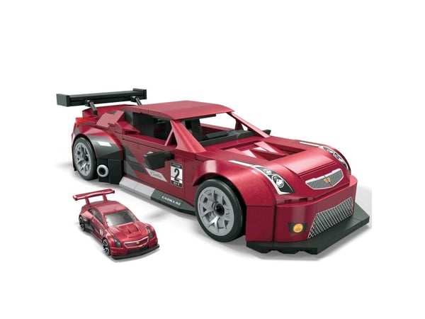 MEGA Hot Wheels Showcase Cadillac ATS-V R, Byggesett, 13 år, Plast, 319 stykker, 950 g