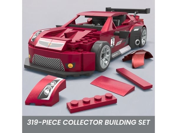 MEGA Hot Wheels Showcase Cadillac ATS-V R, Byggesett, 13 år, Plast, 319 stykker, 950 g