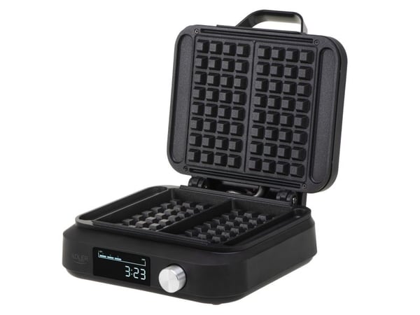 Adler , 2 vafler, firkant, Svart, 0,65 m, 1500 W, 2200 W