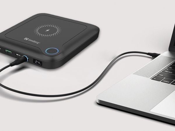 Sandberg - Strømbank - all-in-one - 25000 mAh - 91.2 Wh - 91 watt - 6.7 A - PD - 4 utgangskontakter (power DC jack, 2 x USB-C, USB)