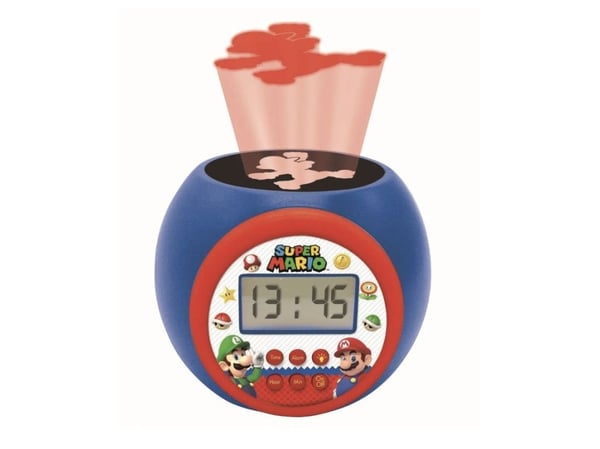 Super Mario Projector väckarklocka med timer