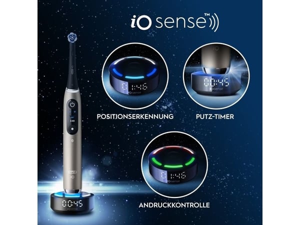 Oral-B iO Series 10 17398125, Voksen, Oscillerende Tannbørste, Sensitiv / Myk, Whitening, Gum omsorg, Grundig rens, Tongue care, Daglig stell, Smar...