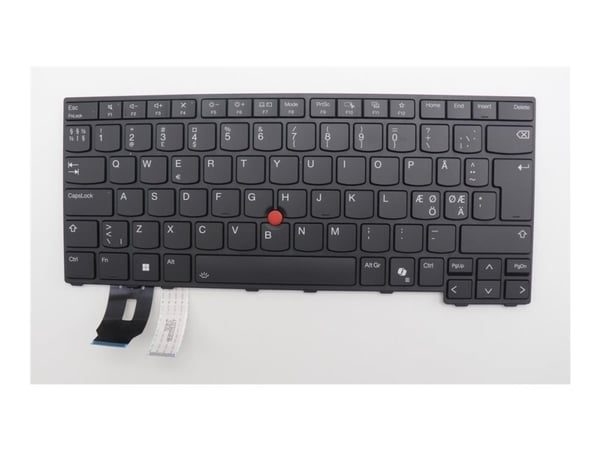 LCFC - Erstatningstastatur for bærbar PC - med Trackpoint - bakbelysning - QWERTY - Nordisk - svart - FRU - for ThinkPad L14 Gen 5; P14s Gen 5; T14...