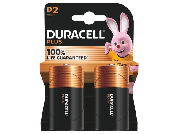 Duracell LR20, Engangsbatteri, LR20, Lithium, 1,5 V, 2 stykker
