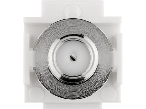 Goobay 79933 - flat - hvit - F-kontakt - hunn til hunn - plast (79933)