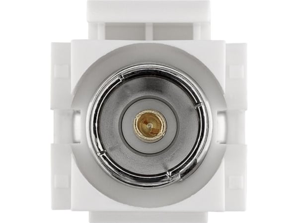 Goobay 79933 - flat - hvit - F-kontakt - hunn til hunn - plast (79933)