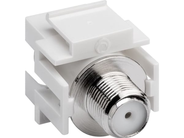 Goobay 79933 - flat - hvit - F-kontakt - hunn til hunn - plast (79933)